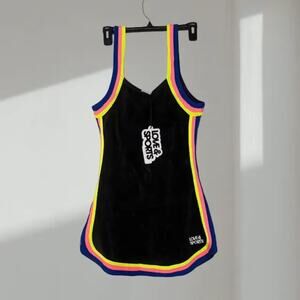 NWT Love & Sports Neon Trim Racerback Tank Dress  (Women’s XS / 0–2)
